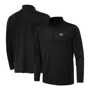 Georgia Bulldogs Antigua Reprocess Lightweight Quarter-Zip Top Black Size M